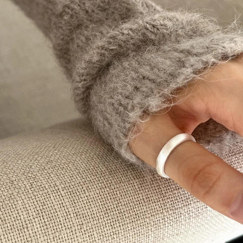 Women's 925 Sterling Silver Blue Stone Minimalist Ring