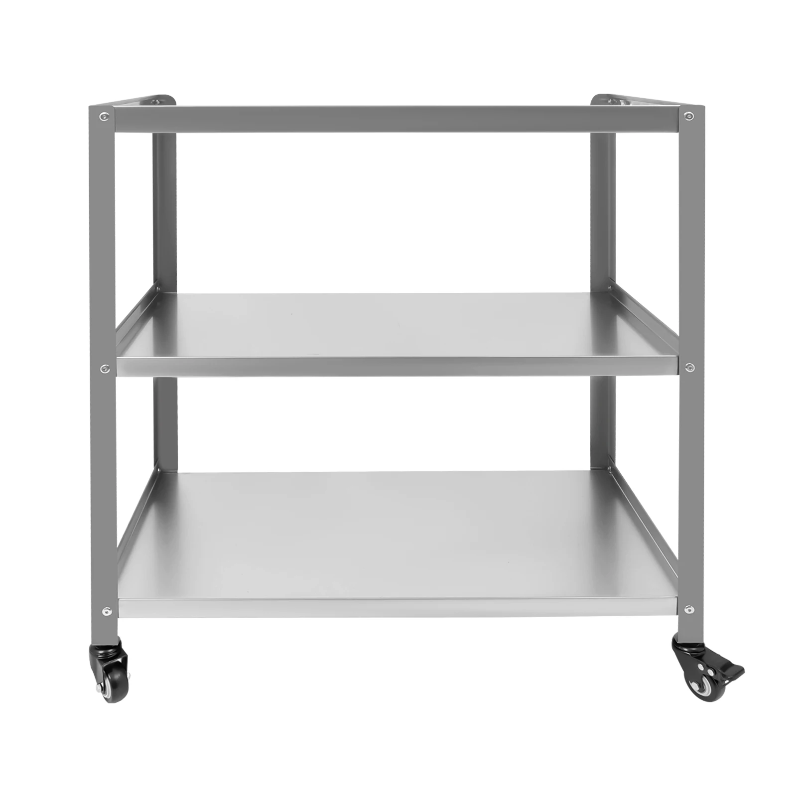 3 Tier Kitchen Trolley Cart Utility Serving Storage Rolling Cart Stainless Steel