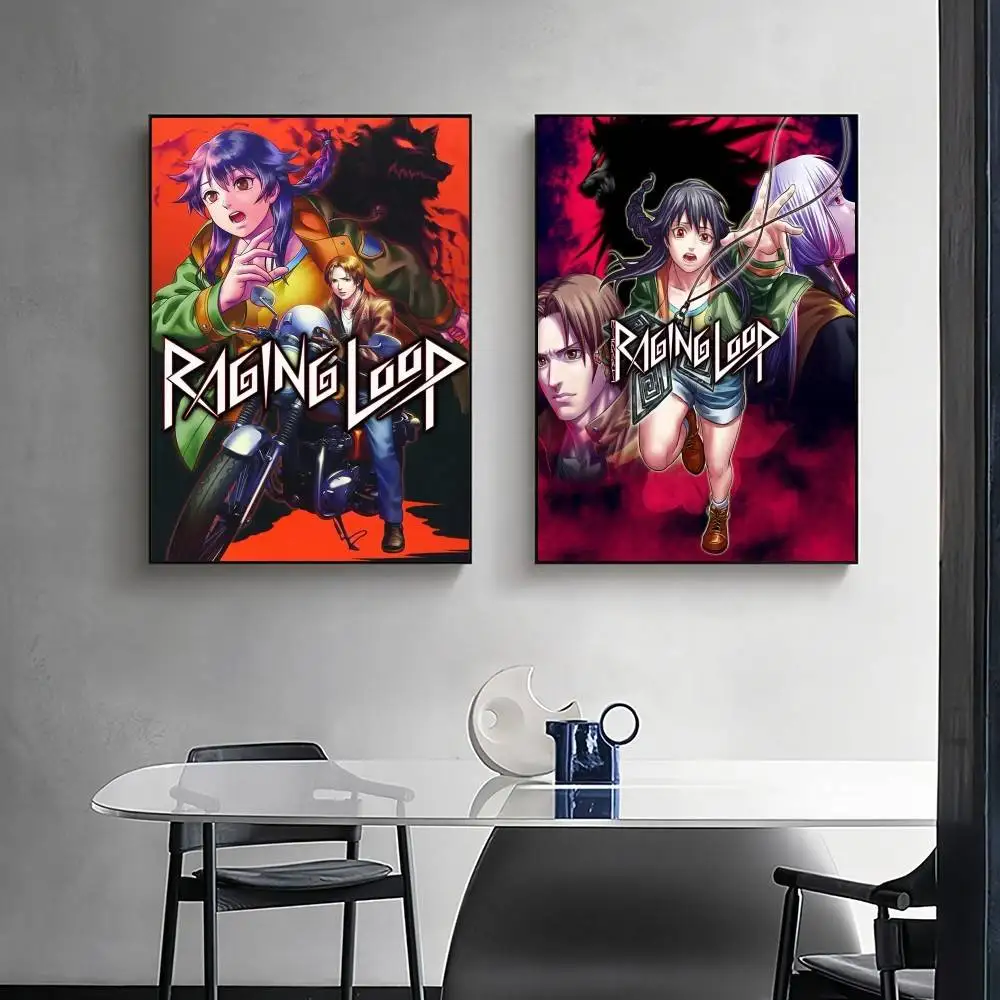 Póster de juego Raging Loop, pintura en lienzo para pared cocida de cocinero, para sala de estar, dormitorio, decoración del hogar