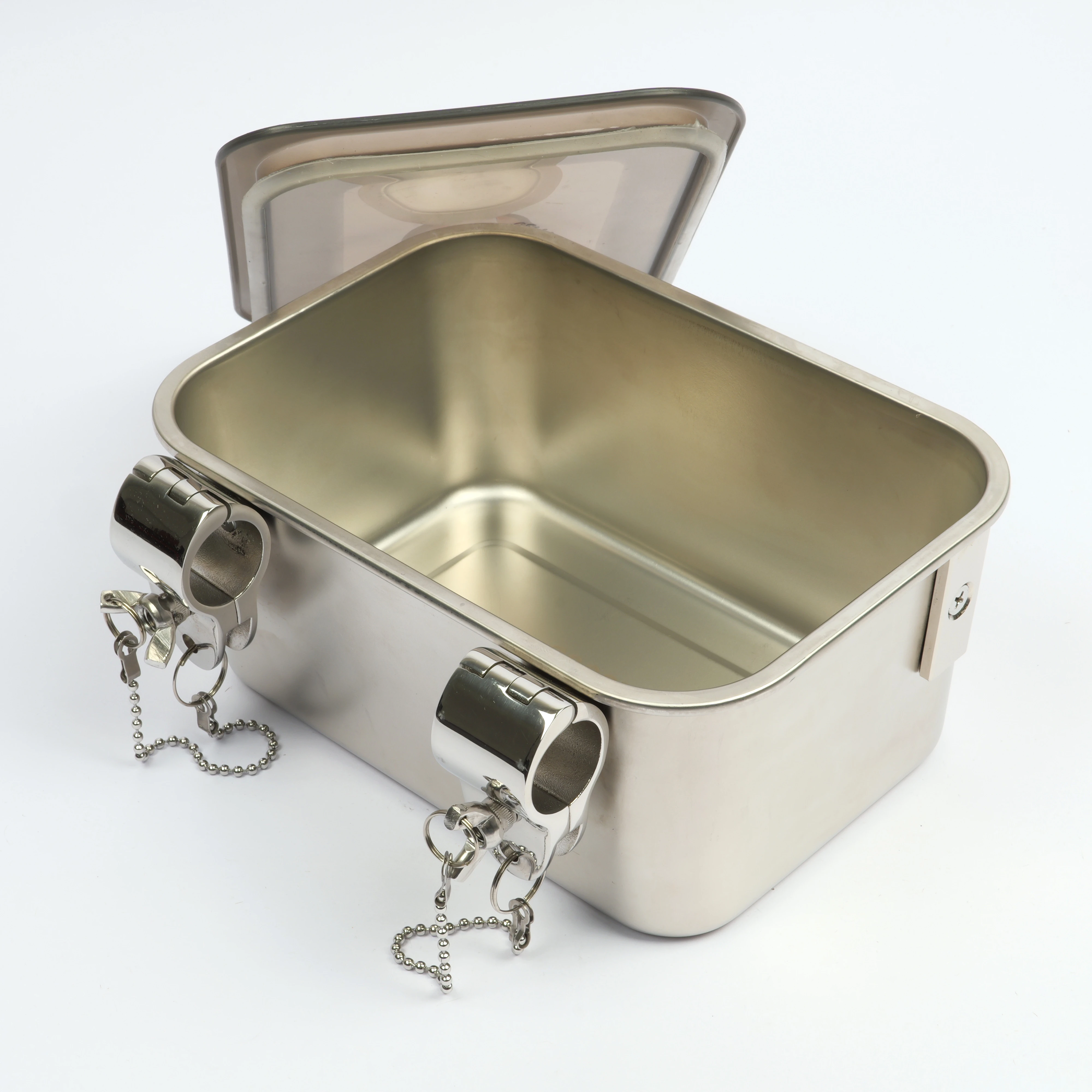 316L Stainless Steel Rustproof Magnetic Bait Box Portable Marine Boat Fishing Bait Storage Tackle Halloween Angling Accessories