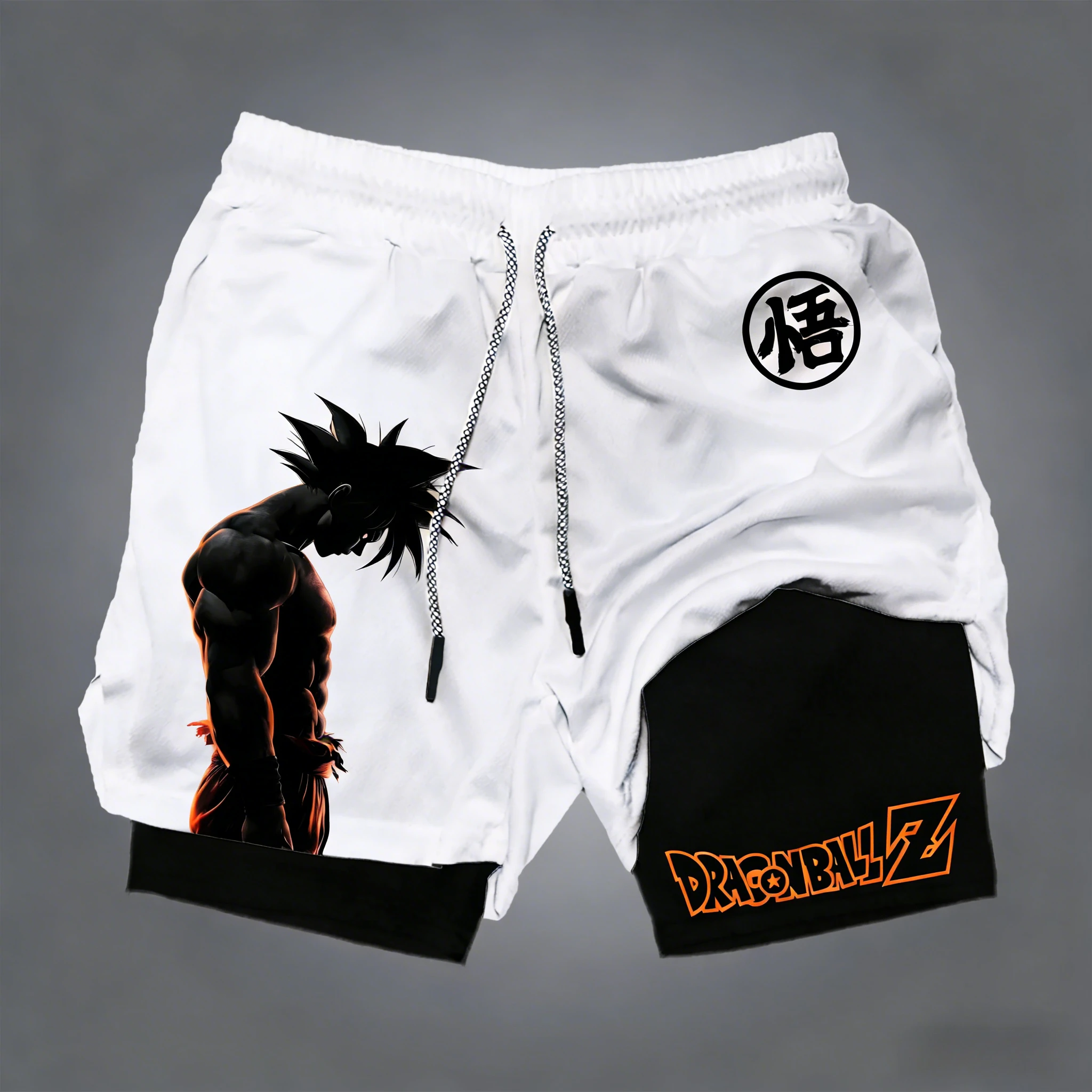 

2026 Official Dragon Ball 3D Print Double Layer Shorts Anime Merch S-2XL Stylish Goku Vegeta Casual Daily Wear