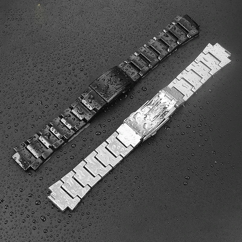 

Stainless steel watch chain substitute For Casio 5608 watch chain GST-B200 stainless steel strap quick release watch accessories
