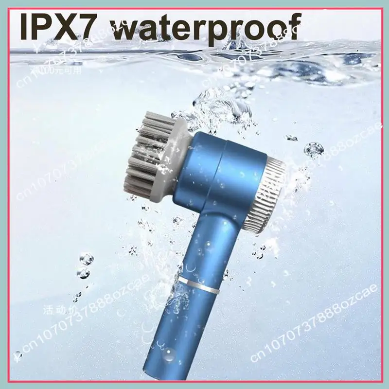 5개의 헤드와 3개의 속도를 갖춘 A26P 전원 청소 브러시 ​​전기 스크럽 IPX7 방수 다기능 휴대용 청소 브러시