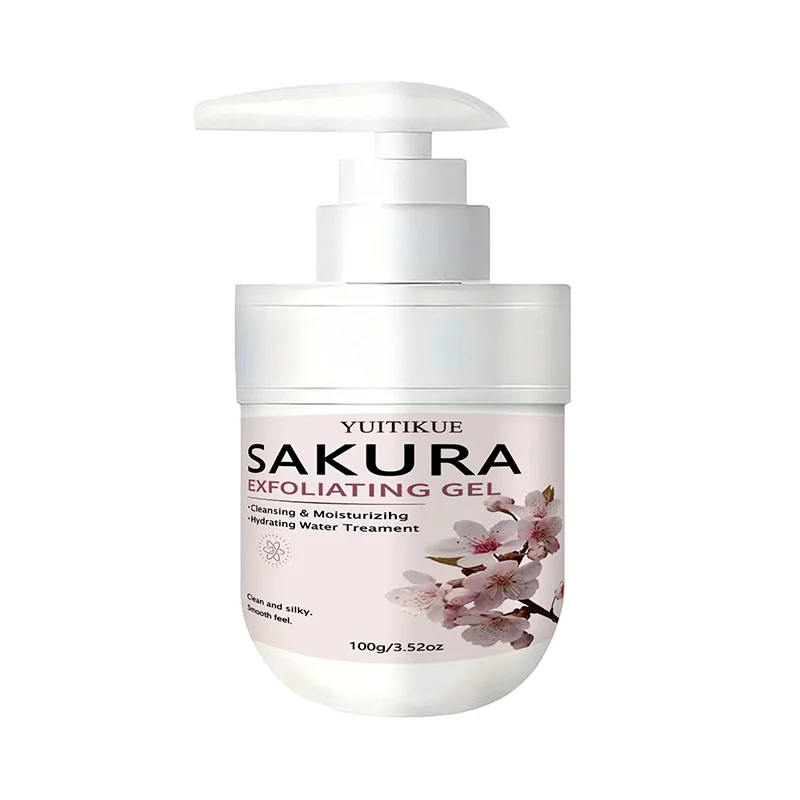 YUITIKUE 100g Sakura Gesichts-Peeling-Gel Sanfte Tägliche Reinigung Hautpflege Exfoliator für Glatte Strahlende Haut – Detail 9
