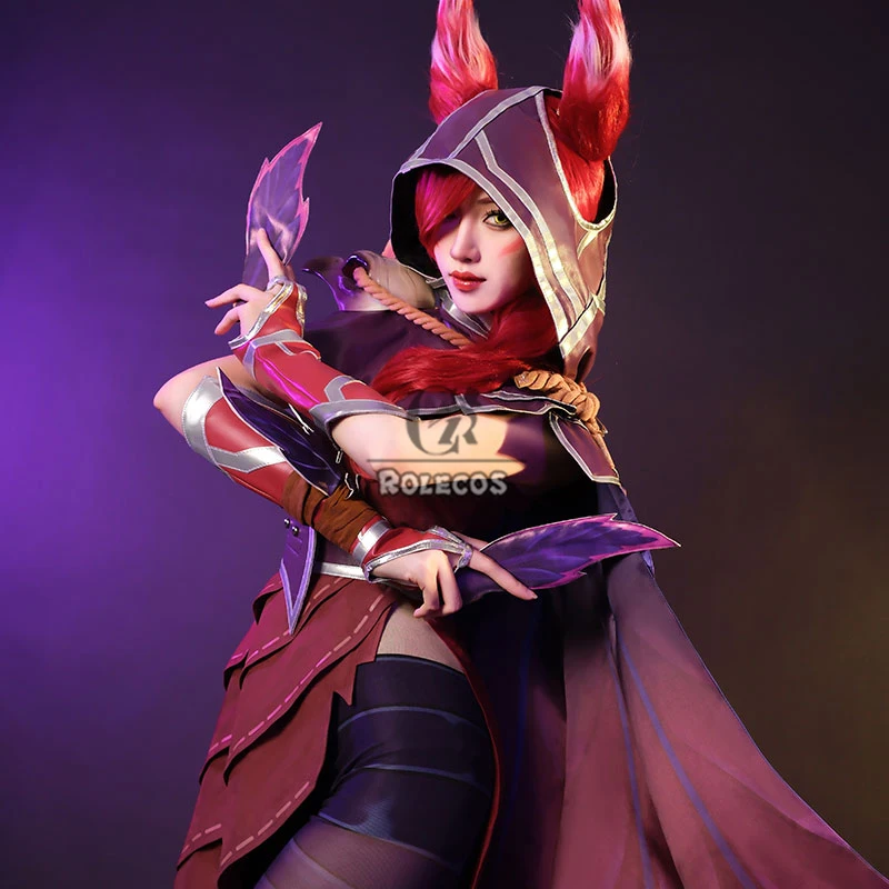 League of Legends Xayah the Rebel Cosplay Costume | Full Set with Cloak for Women Halloween Party 2026 view 3