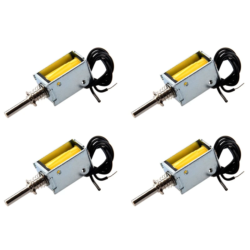 

4X DC 4.5V 40G/2Mm Open Frame Actuator Push Pull Solenoid Electromagnet