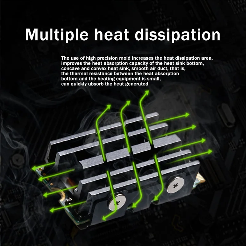 ZIZI M.2 2242 Solid State Drive Radiator SSD Cooling Heatsink Nvme2242 Solid State Drive SSD Heat Sink Cooling Vest
