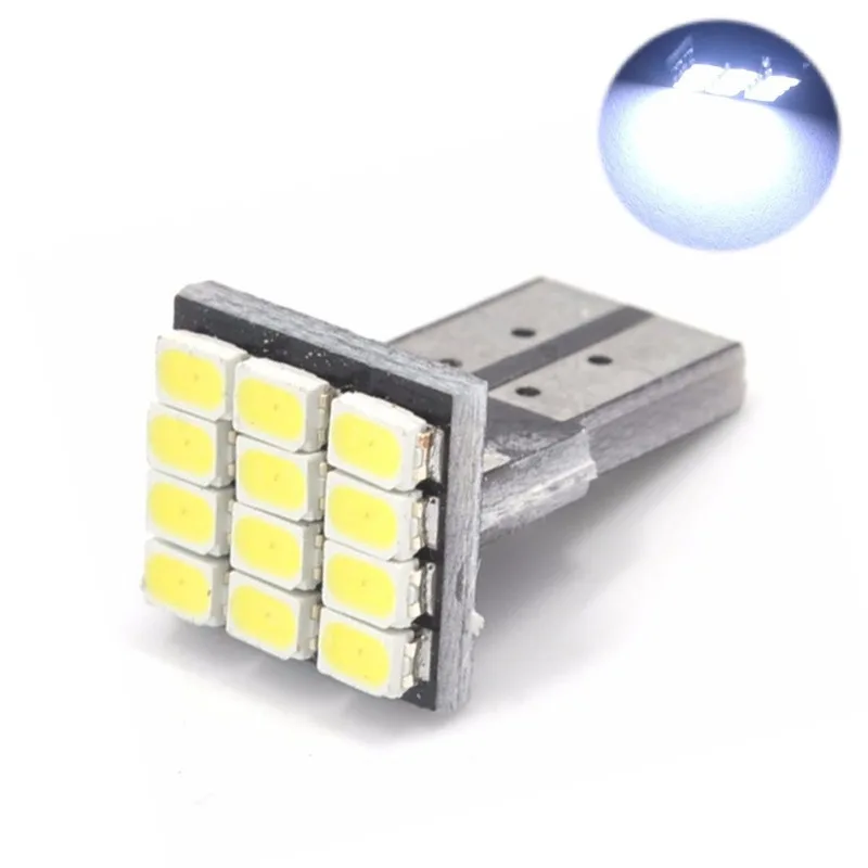 

10pcs Car LED T10 W5W 194 168 120612SMD Led Vehicle Tail Dashboard Bulbs 12V Car Auto Side Marker Wedge Lights