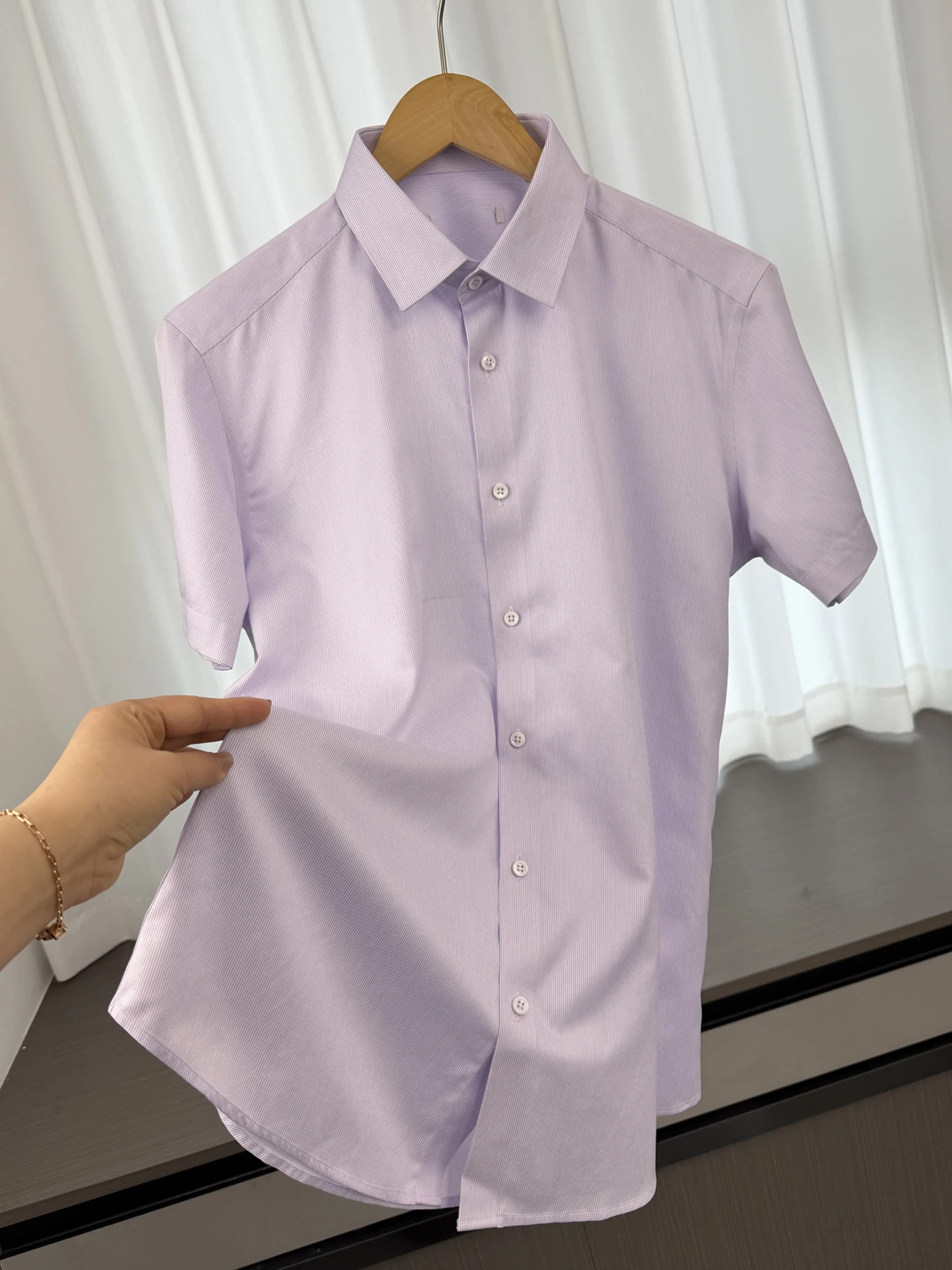 

Comfortable Breathable Cotton Casual Shirt Men's Spring Summer Short Sleeve Turn-down Collar Versatile Commute Fashion Urban ...