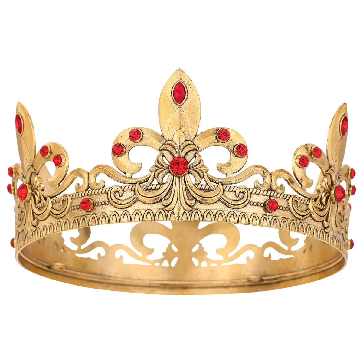 Baroque Vintage Crystal Rhinestone Tiaras And Crowns For Women Bride Queen King Diadems Wedding Hair Accessories Party Pageant image 5
