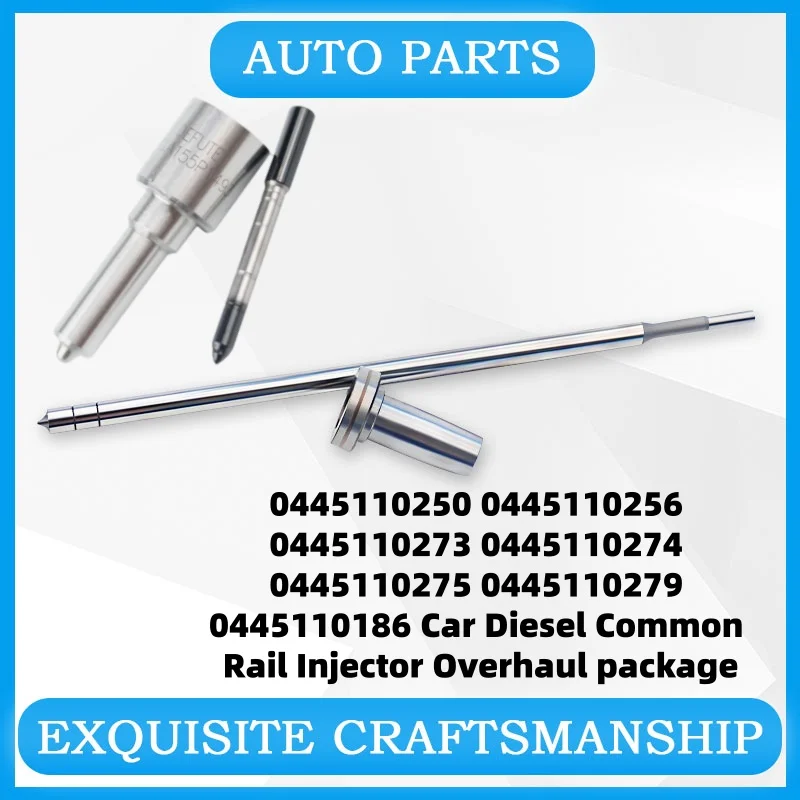 

0445110250 0445110256 0445110273 0445110274 0445110275 0445110279 0445110186 Car Diesel Common Rail Injector Overhaul package