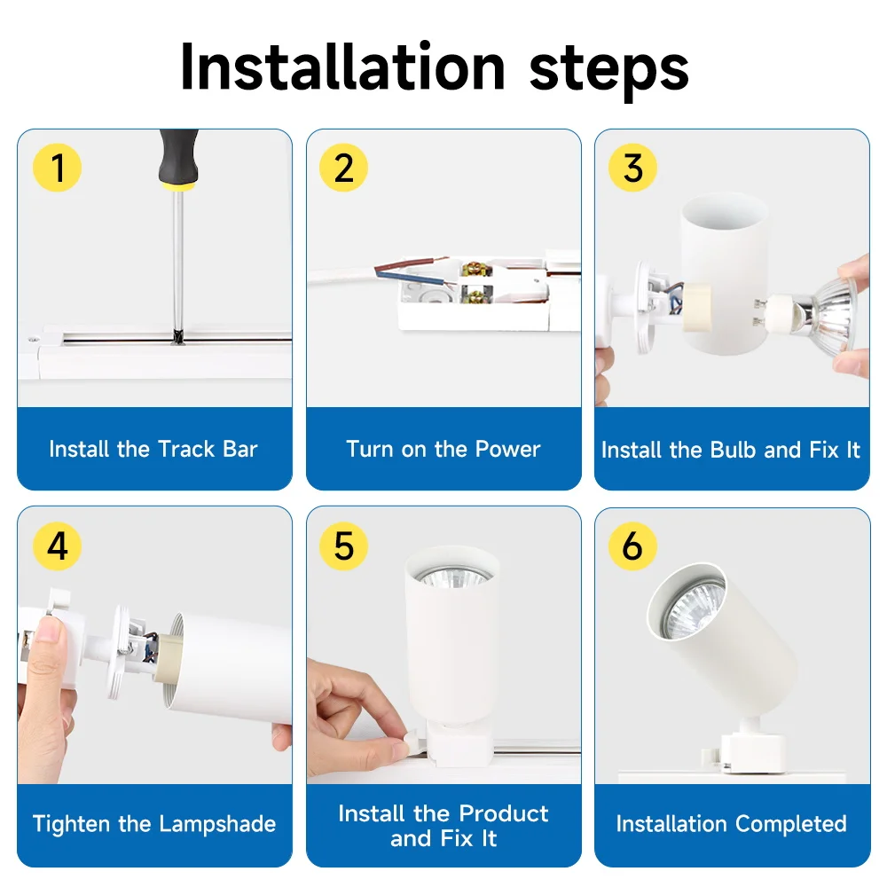 GU10 أضواء المسارات Led أضواء السقف السقف 110 فولت 220 فولت مجموعات كاملة الأضواء داخلي السكك الحديدية الإضاءة لغرفة المعيشة المطبخ مصباح السقف