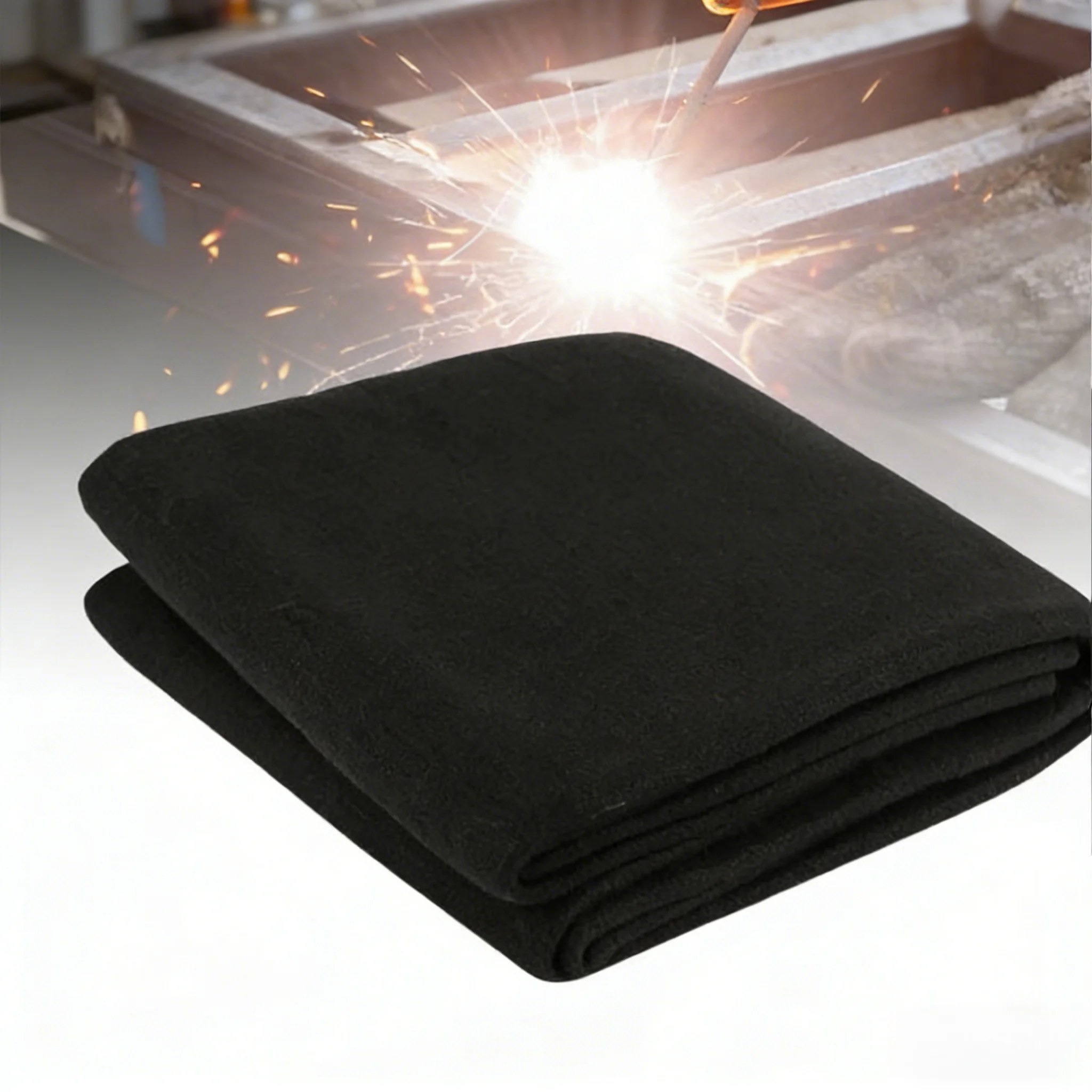 

Огнестойкое защитное покрывало из углеродного волокна, черное, огнеупорное, термостойкое, долговечное, для сварочных работ