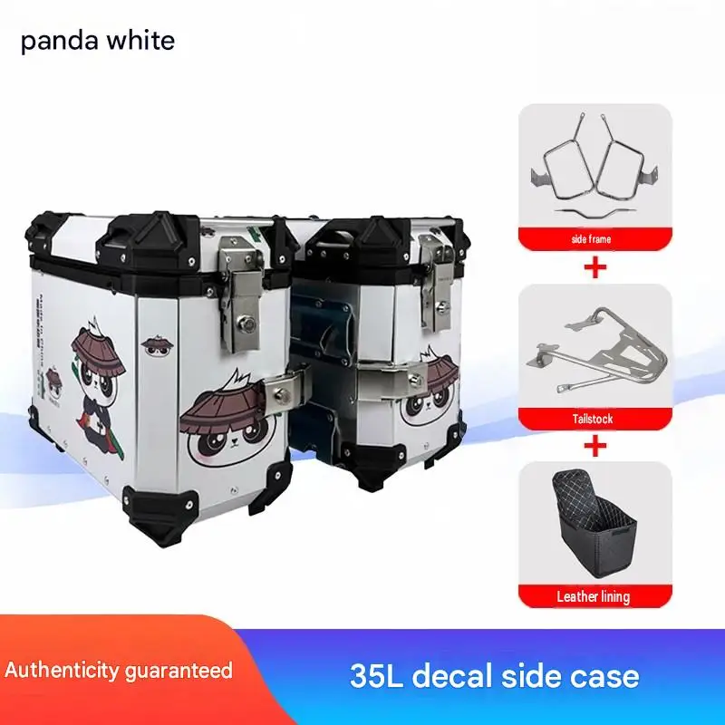 For Honda NX500 Motorcycle Aluminum 3‑Box Kit Waterproof Anti‑Drop Top & Side Panniers Adventure Touring Mod Accessories