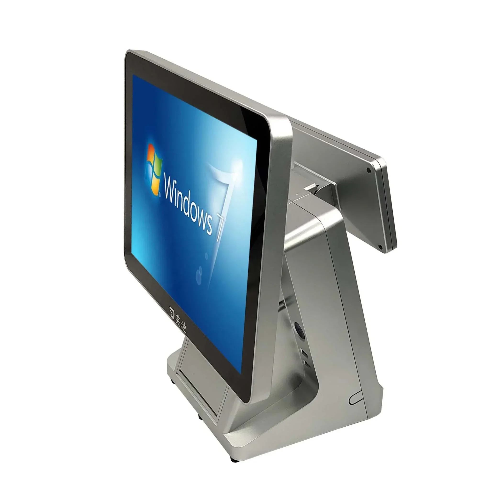 Terminal POS 15 Inci Sistem POS Ritel Windows Semua dalam Satu Penjualan Hitam