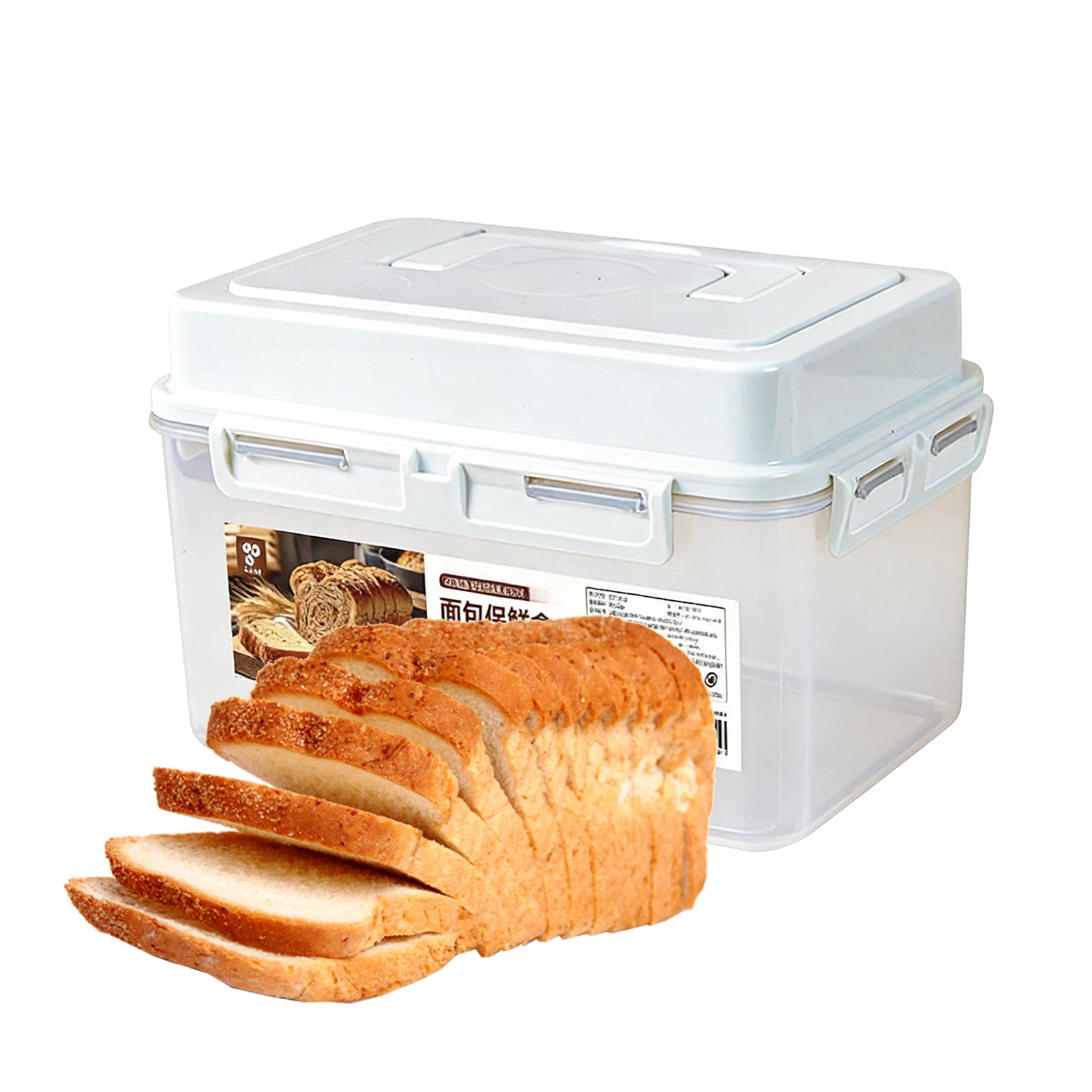 

Ящик для хранения хлеба, прозрачный герметичный ящик для хранения хлеба, кухонный контейнер для тостов, герметичная коробка для холодильника