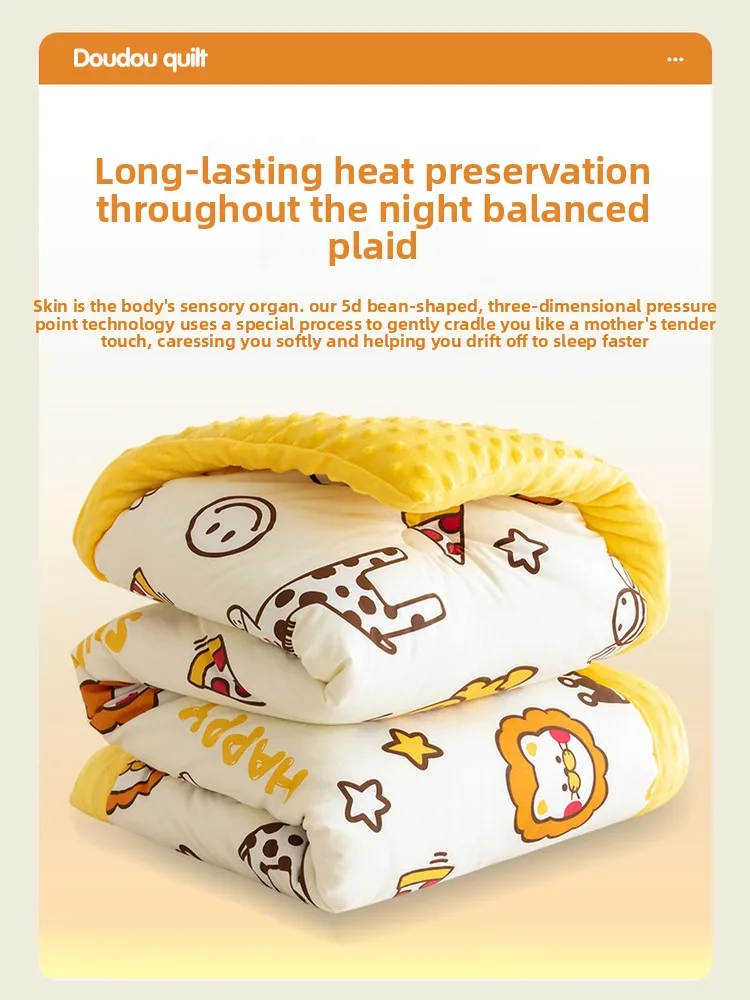 

Мультяшный пододеяльник из чистого хлопка с флисовой подкладкой, приятный для кожи, с наполнителем из флиса, съемный, для детей, весна-осень-зима