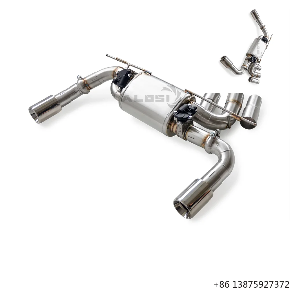 

SS304 Axleback Exhaust with Valve for 220i 225i N20 2.0T 2014-2016 Cat-Back System Smooth Finish Street Legal
