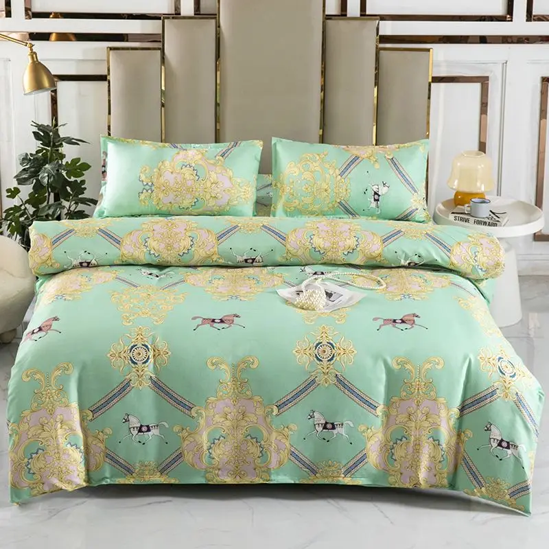 King Size Bedding Set Girl Ding Set Double Bed Sheets 4 Pieces Sets Beddings Sets Cotton Sheet Queen Duvet Cover