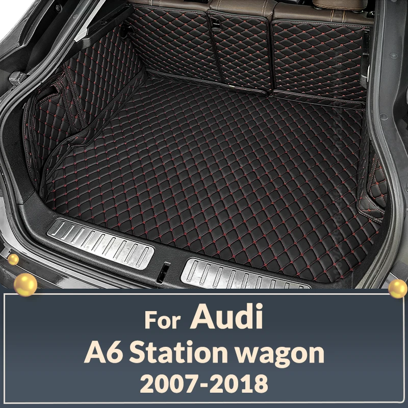 Car trunk mat for Audi A6 Station wagon 2007 2008 2009 2010 2011 2012 2013 -2018 cargo liner carpet interior accessories cover