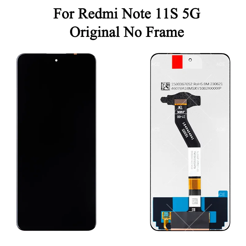 Tested For Xiaomi Redmi Note 11S 5G LCD Display Touch Screen Digitizer Assembly For Redmi Note 11S 5G Display 22031116BG image 4