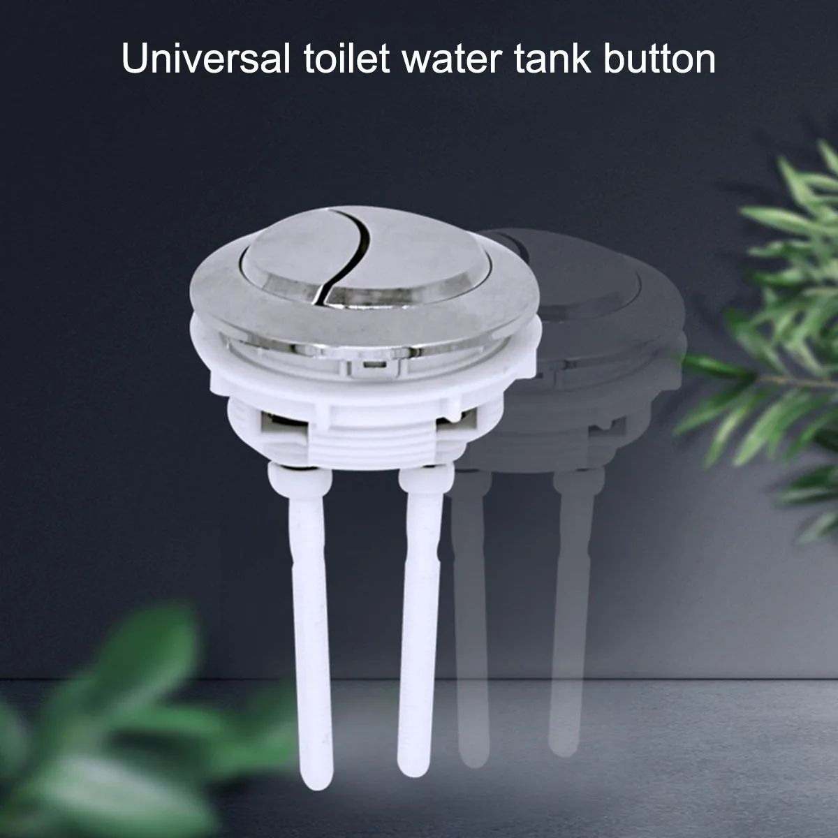 Dual Flush Toilet Cistern Button Steel Spring Press Toilet Flusher Top Button Button Pusher Toilet Plunger Replacement Kit