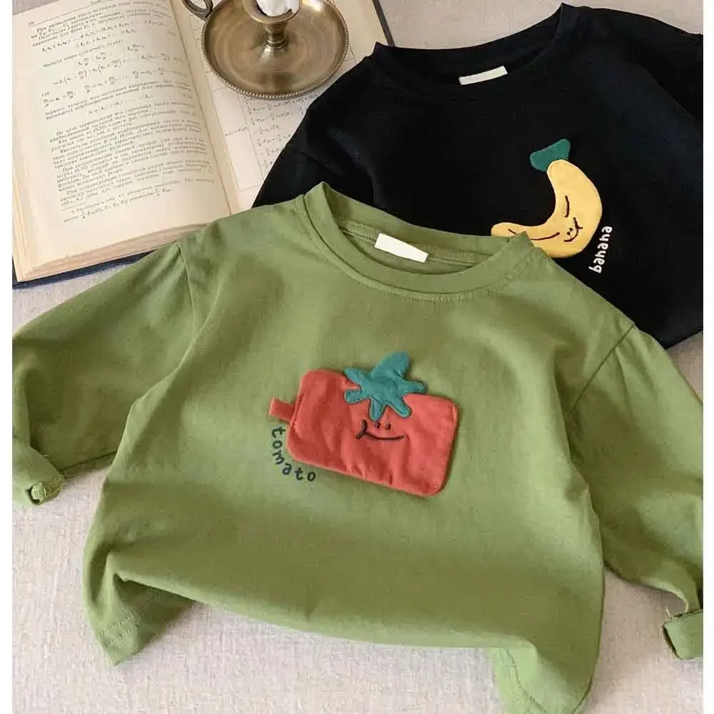 Baby Mädchen Jungen Langarm T-Shirt Kinder Cartoon Top Tees Kleinkind Junge Baumwolle Pullover 2025, Frühling Herbst Kinder Kleidung