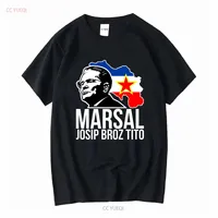 Hot Sale Josip Broz Tito Yugoslavia Jugoslavija T Shirt S to 5XL vintage Washed Top For Everyday Wear Unisex graphic Versatile