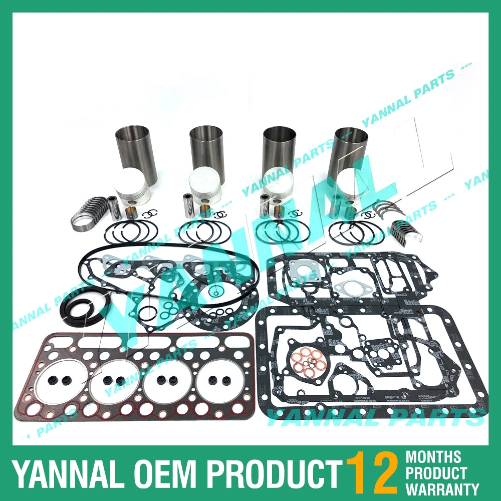 

Kubota V1702 V1702B Engine Overhaul Rebuild Kit For KH90 Bobcat743 733 Excavator