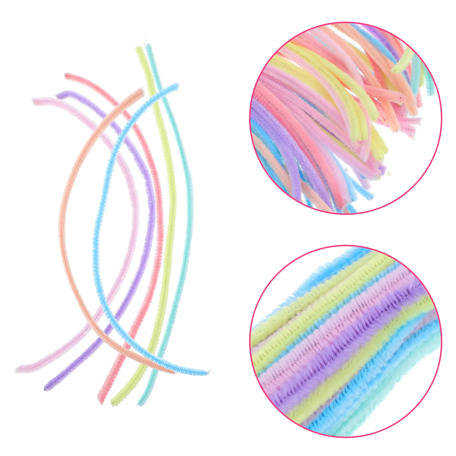 Twist Rod DIY Material Pipe Cleaner Colorful Small Floral Wire Stems Craft Project Supplies Chenille Stems Multi Color Pipe