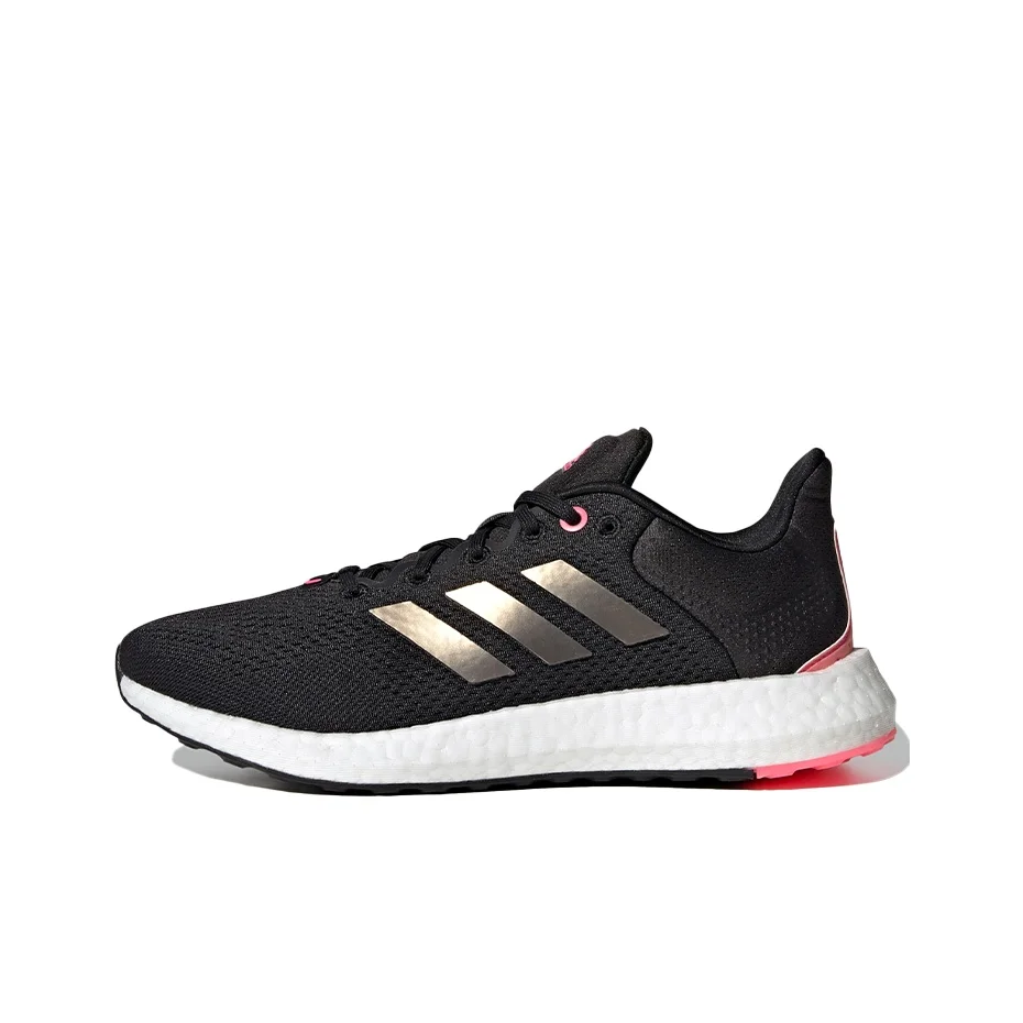 Adidas Pure Boost 21 Running Shoes Women's Low Top Black/Pink GY5111
