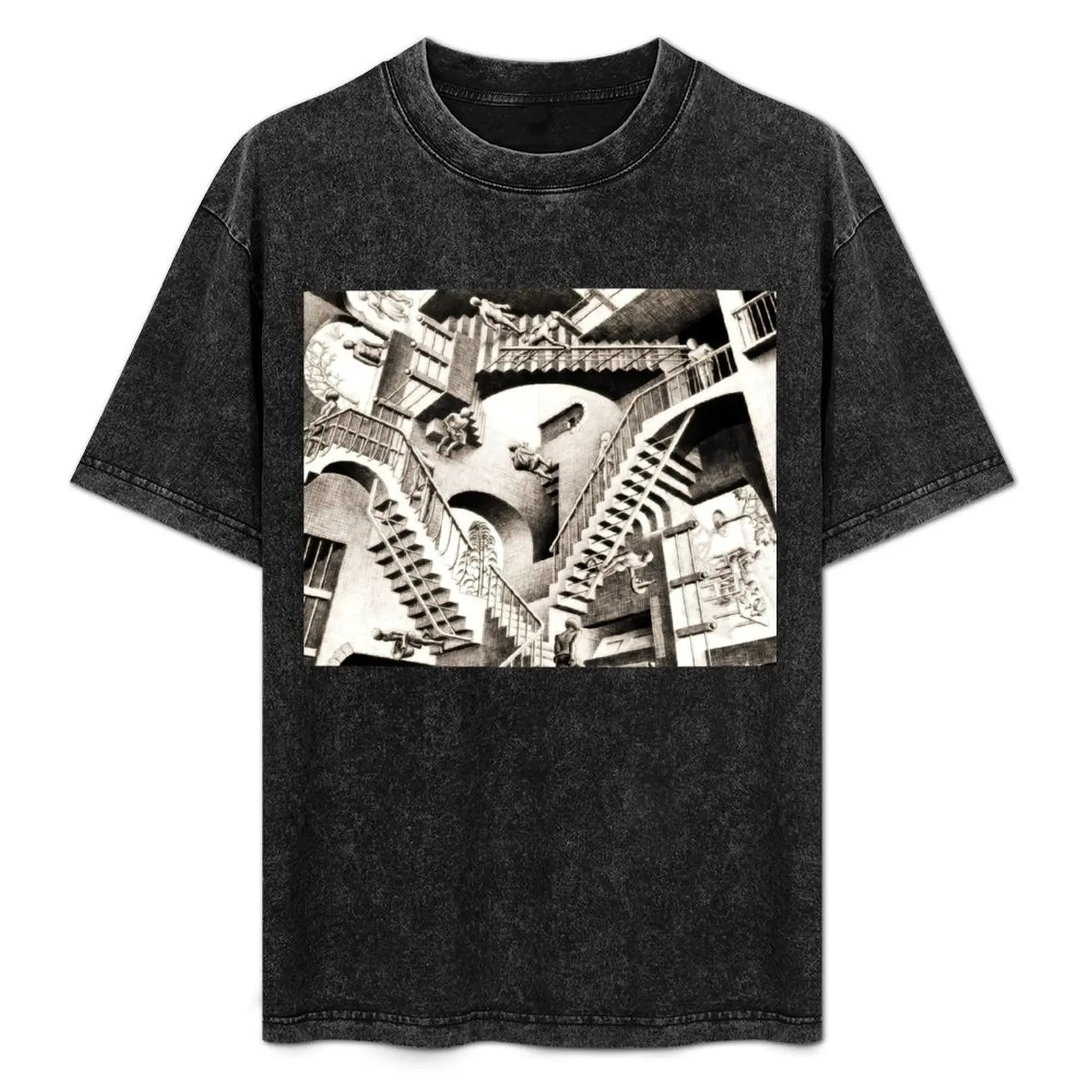 

Escher - Relativity T-Shirt plain Aesthetic clothing graphics mens graphic t-shirts anime