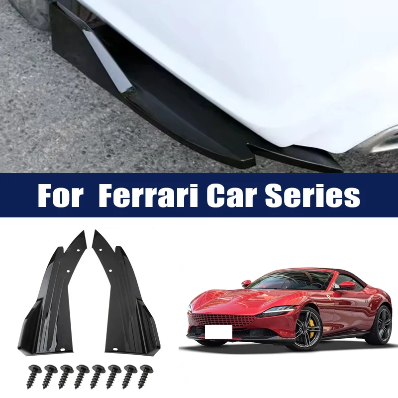 

Rear Bumper Lip Diffuser Splitter Canard Protector Front Spoiler Body Kit For Ferrari 488 F8 296 812 SF90 Roma Portofino 458 430
