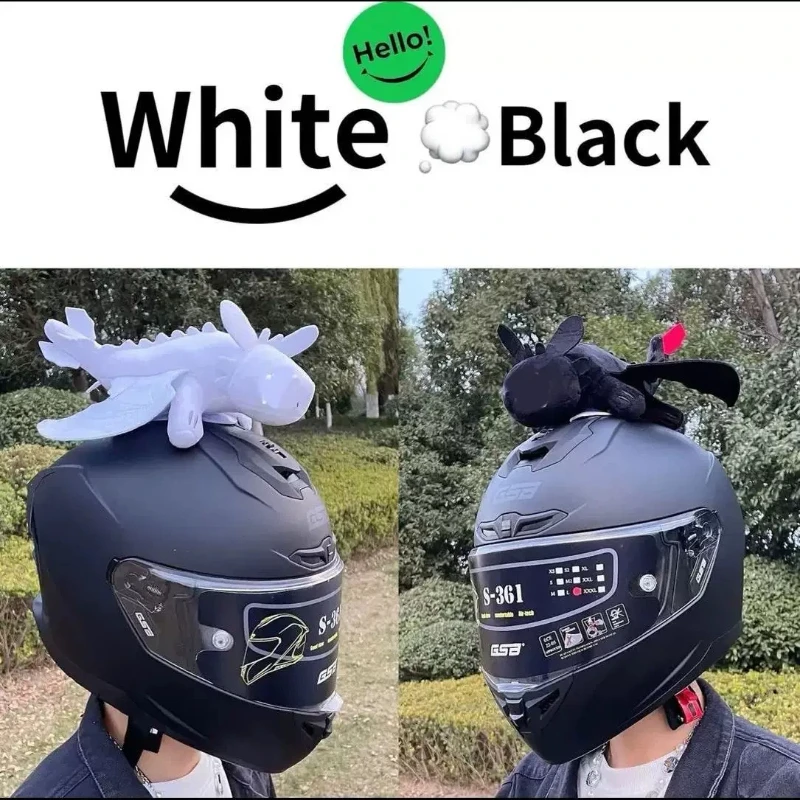 

How To Train Your Dragon Toothless Car Motorcycle Helmet Decoration Little Black Dragon Doll Animation Periphe Birthday Present