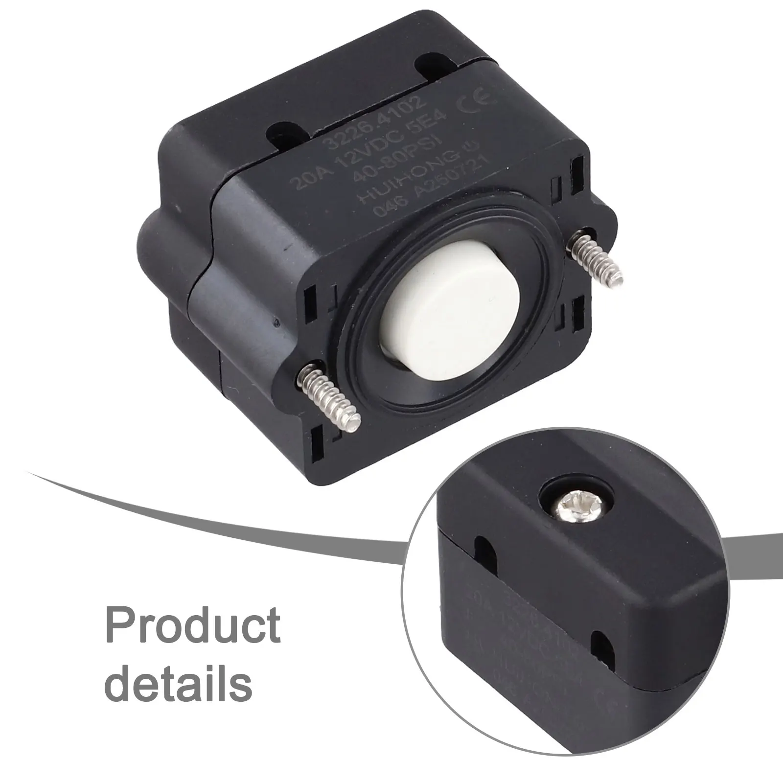 Pressure Switch for Diaphragm Pumps FL Series Adjustable 17 80 psi for Pump Automation and Pressure Regulation