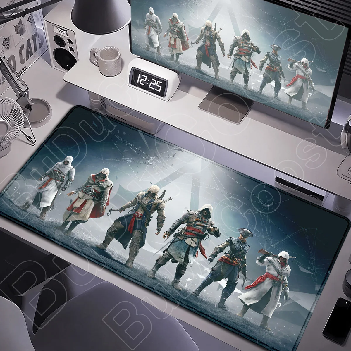 Office Laptop Large Keyboard Deskmat For Gift A-Assassin SCreed Game Anti-slip Natural Rubber Mousepad XXL PC Office Accessories