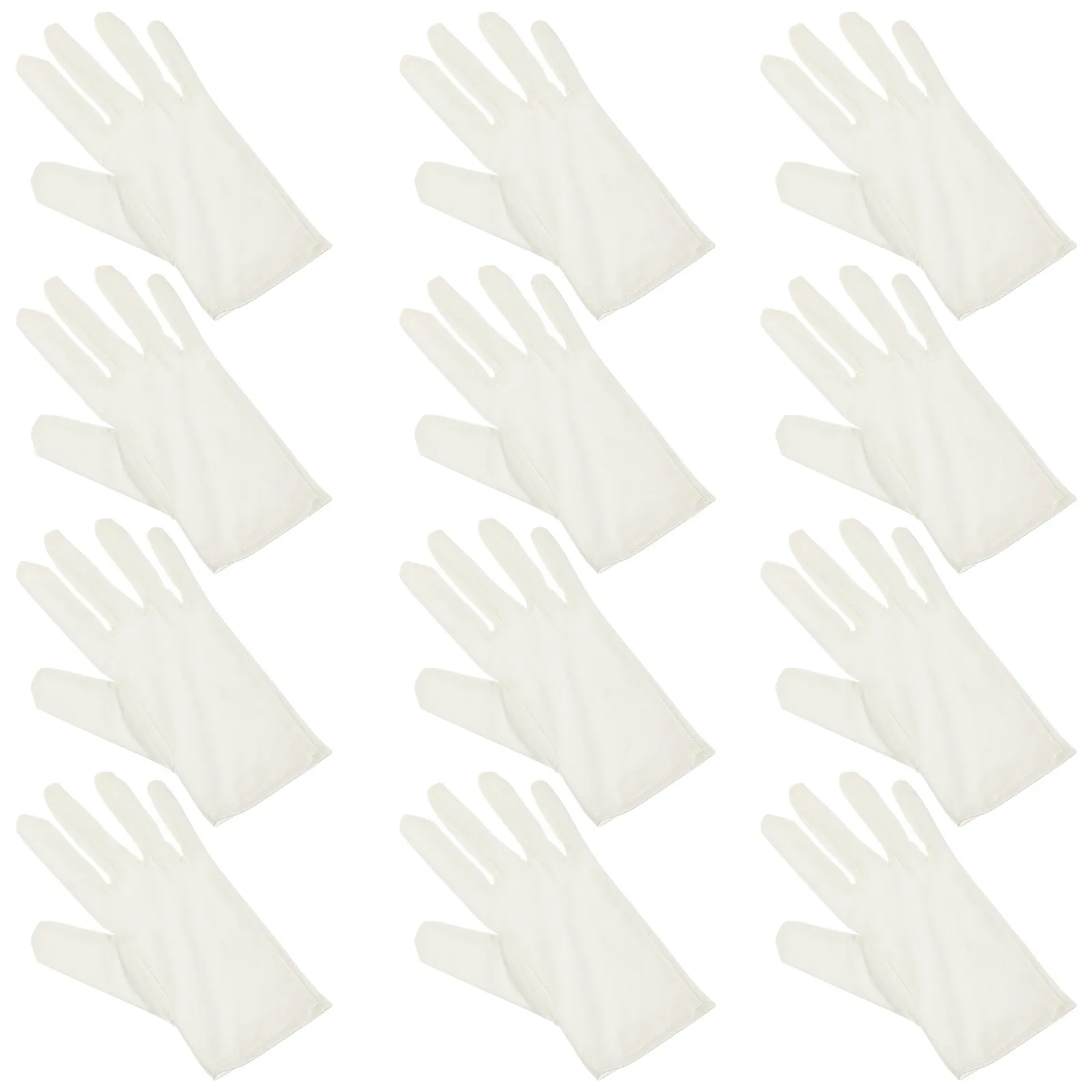 6Pairs Dust-Free Gloves Premium Lightweight Breathable for Jewelry Silver Coin Inspection Jewelry Store Protective Working