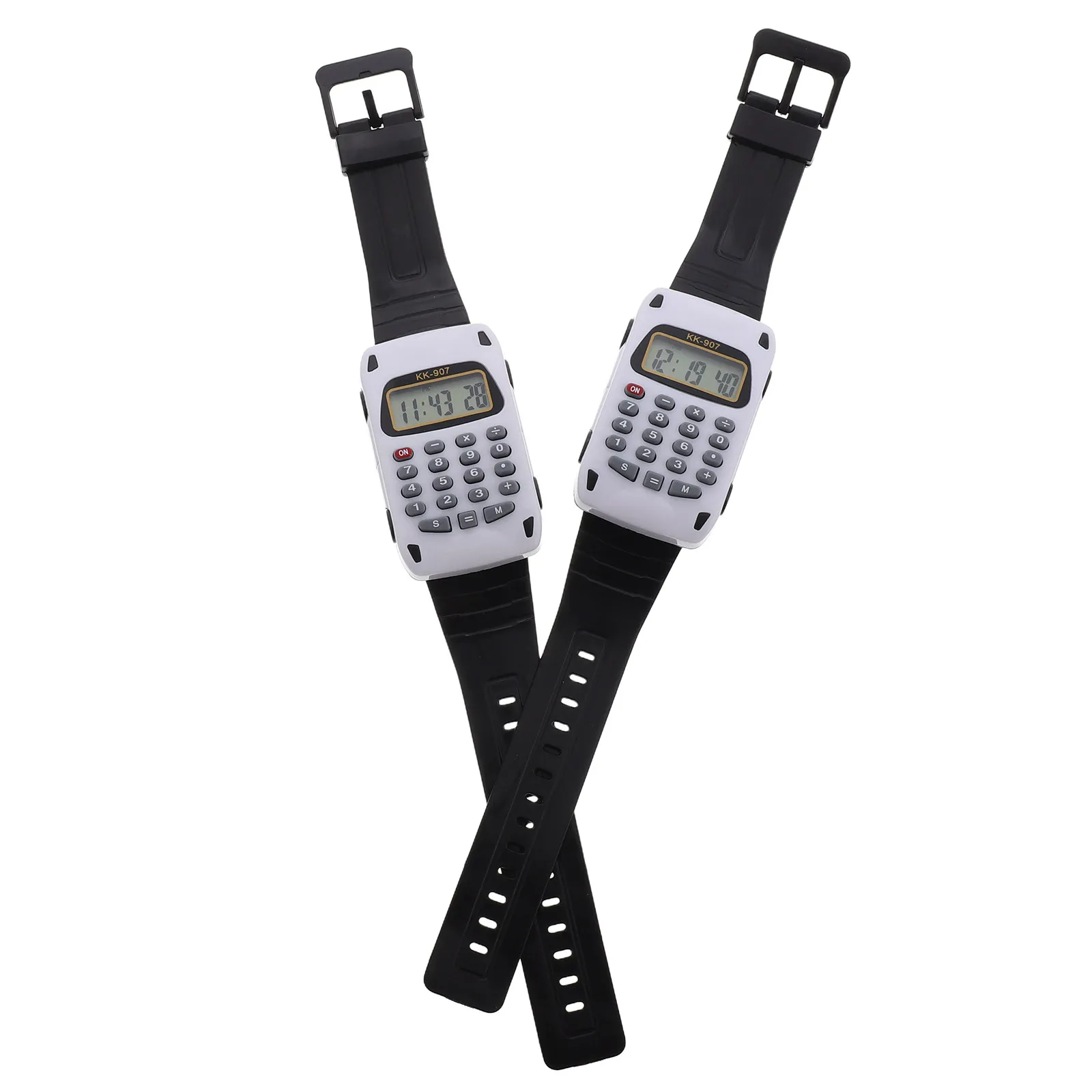 

2 шт. Детские многофункциональные часы-калькулятор, цифровые портативные наручные часы с четким дисплеем, обучающие математическим операциям, для школы