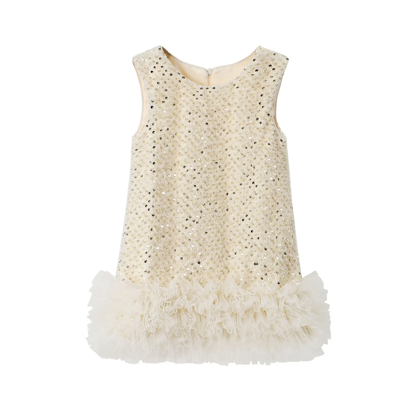 

New Baby Girls TUTU Dress Kids Children Vest Dress Bow Sequins Sleeveless Casual Dresses Spring Autumn Clothes 2-6 Years L603