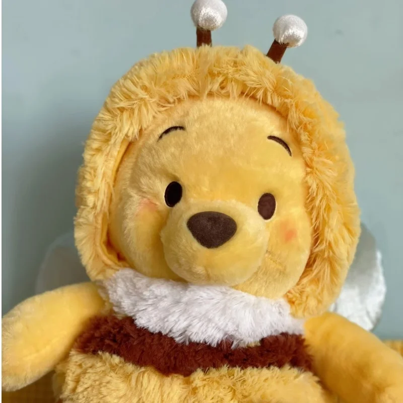 25cm Genuine Disney Bee Winnie The Pooh Plush Toys Pillow Kawaii Anime Bear Stuffed Doll Toys For Children'S Birthday Xmas Gift