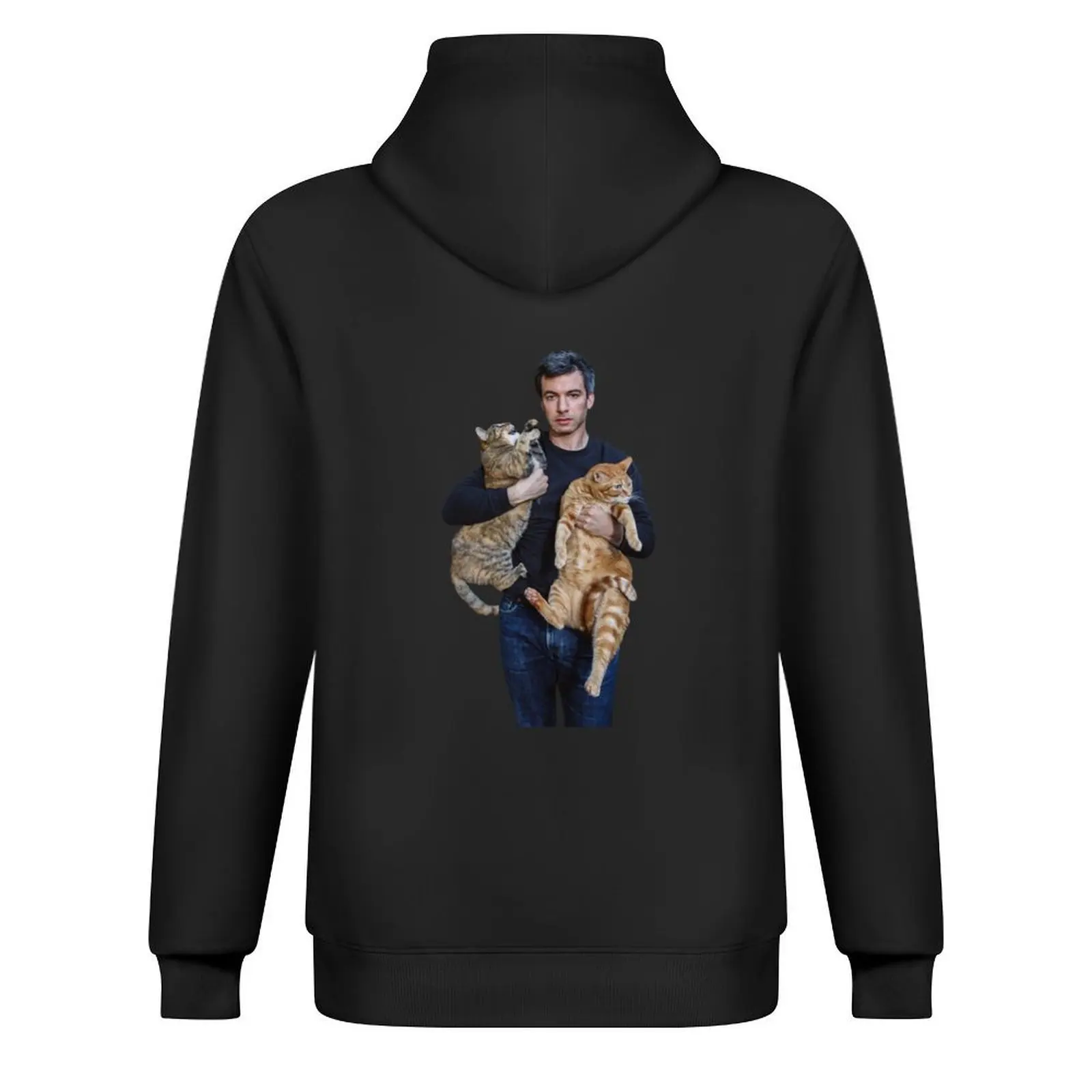Толстовка с капюшоном Nathan Fielder and His Cats мужская толстовка корейская одежда зимняя мужское пальто Фото №3