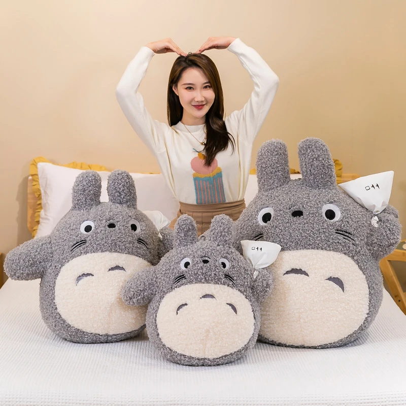 50-70cm My Neighbor Totoro Plush Toy Stuffed Doll Cartoon Cute Anime Star Hug Pillow Gift for Kids Birthday Room Decoration view 3