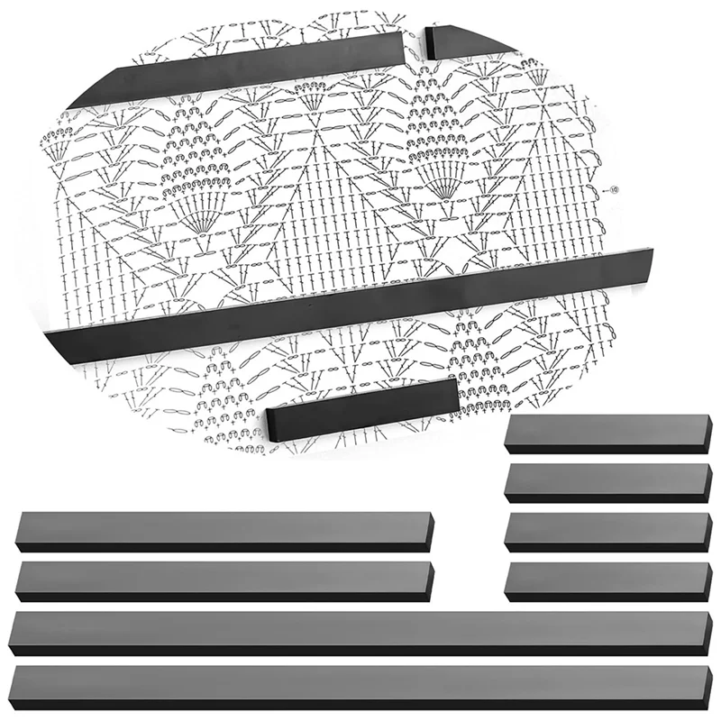 8 pçs tricô gráfico keeper ímã conjunto de substituição linha de ponto cruz keeper tricô padrão titular, apenas ímã a62x