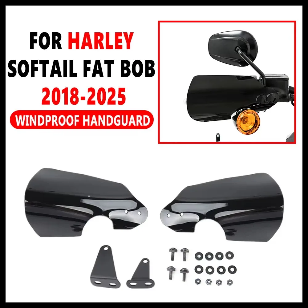 

Fit For Harley Fat Boy/Fat Bob/Road King Slim/Sport Glide/Low Rider S Universal NEW Motorcycle Handguards Protection Hand Guards