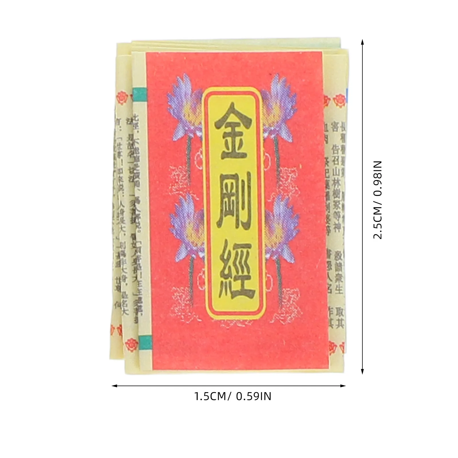 7Pcs Miniature Sacred Paper Micro Buddhist Decoration Tiny Spiritual Text Compact Religious Display for Altar Meditation