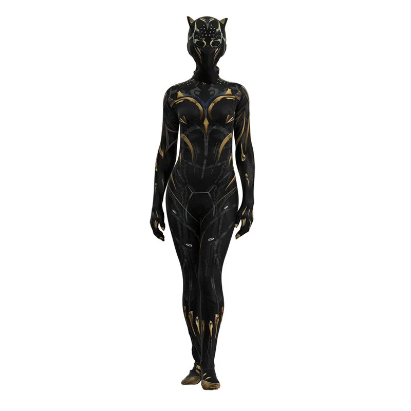 Schwarzer Panther Wakanda für immer Superhelden Kostüm Shuri Cosplay Kostüm Overall Halloween Outfit für erwachsene Mann Frau Cosplay