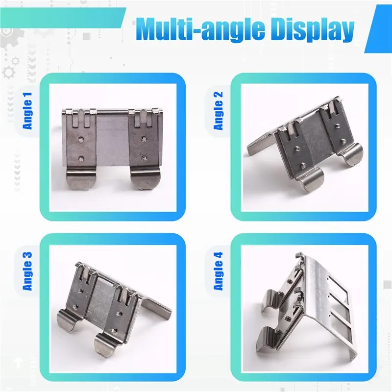 For Keystone For DIN Rail Mounting Plate 3-Port Frame Holder 5 Pieces Electrical Distribution Box RJ45 Module Adapter