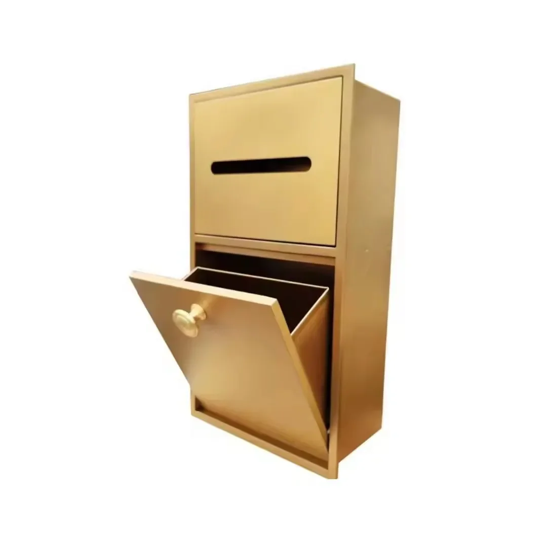 

Modern Beauty Niche Products 2024 Hotel Shower Room Accessories Toilet Roll Paper Stainless Trash Bin For Bathroom
