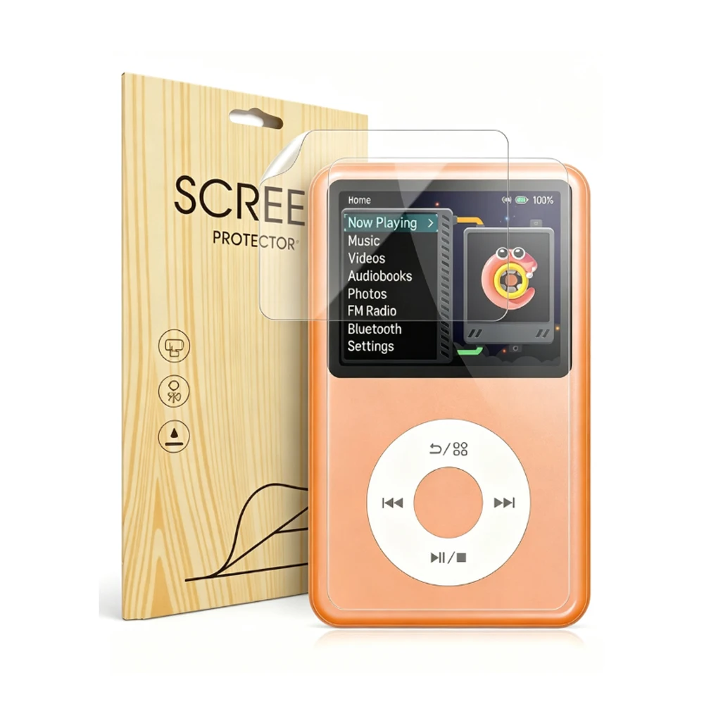 Mp3 Player Screen Protector Full Coverage TPU Clear Film for Innioasis Y1 2.4