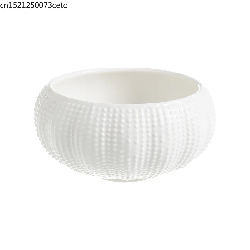 السيراميك المحار لوحة قنفذ البحر السلطانية فندق نادي المطبخ الجزيئي الغريبة لوحة السيراميك مطهي البيض السلطانية أواني المطعم #5